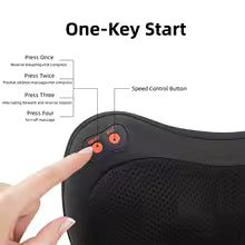 Soothly 8-Node Shiatsu Neck & Shoulder Massager with Heat – Deep Tissue Pain Relief